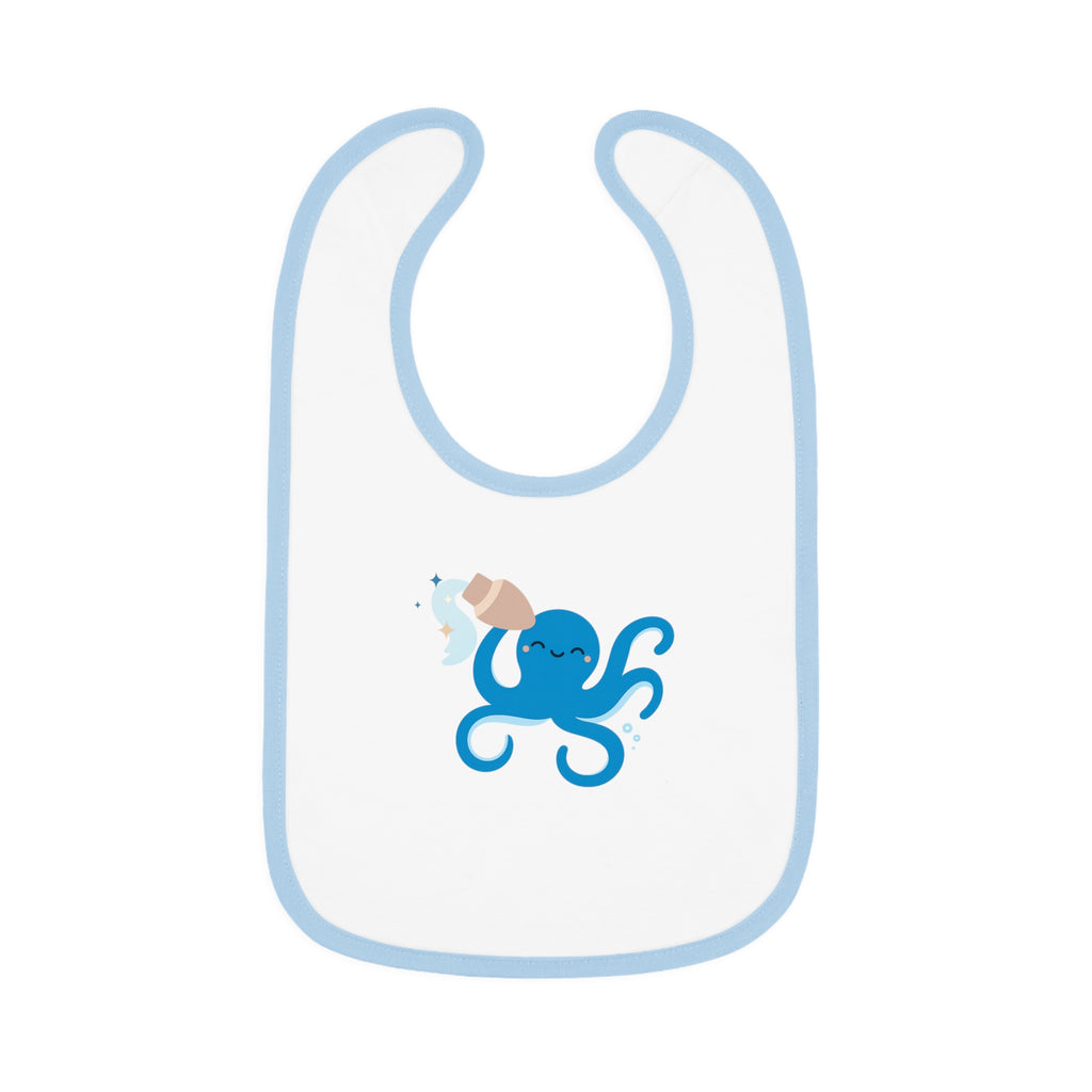 Cute Octopus Baby Bib, Whale, Sea Creature, Baby Shower Gift, Toddler Bib, Kids Feeding Accessory, Nautical Theme