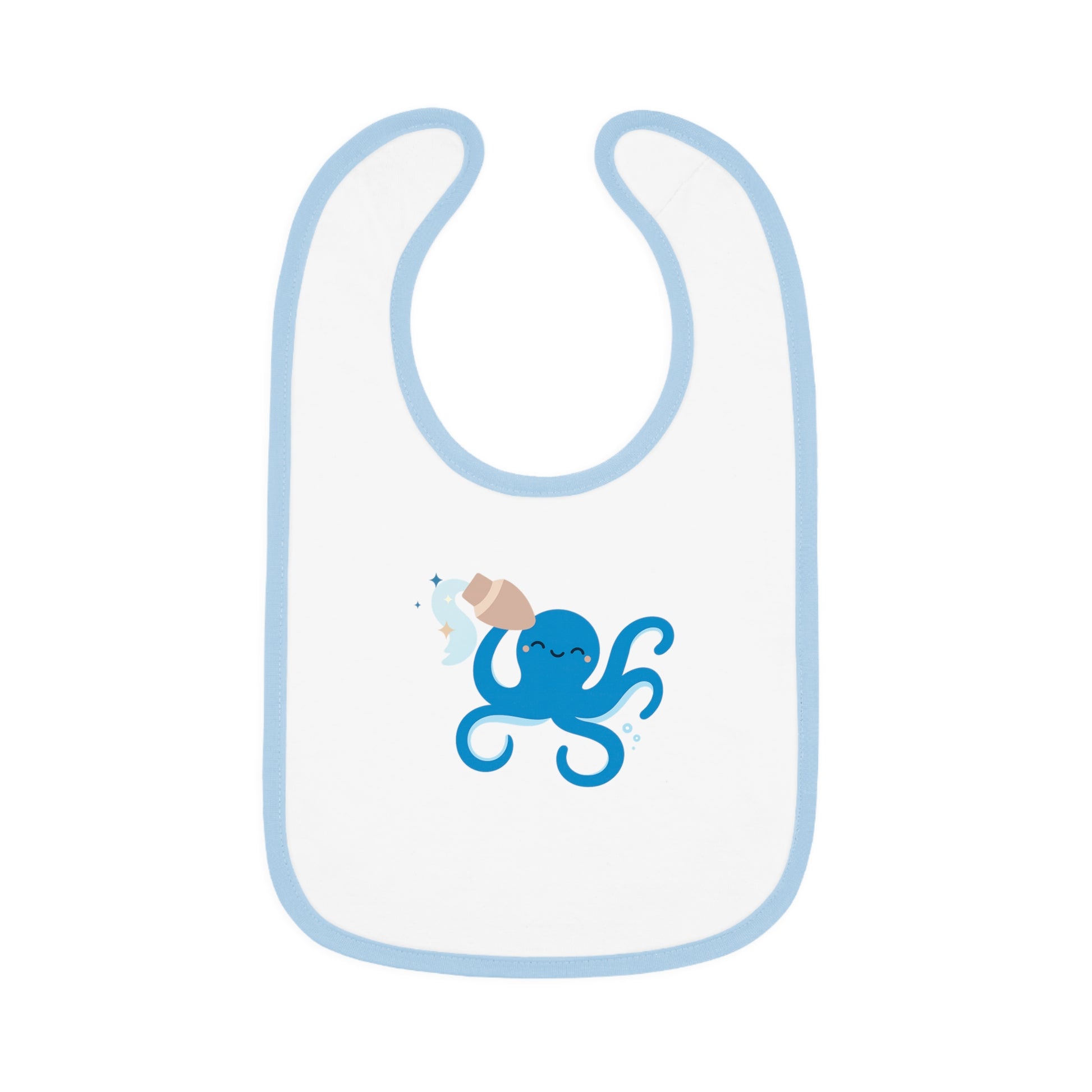 Cute Octopus Baby Bib, Whale, Sea Creature, Baby Shower Gift, Toddler Bib, Kids Feeding Accessory, Nautical Theme